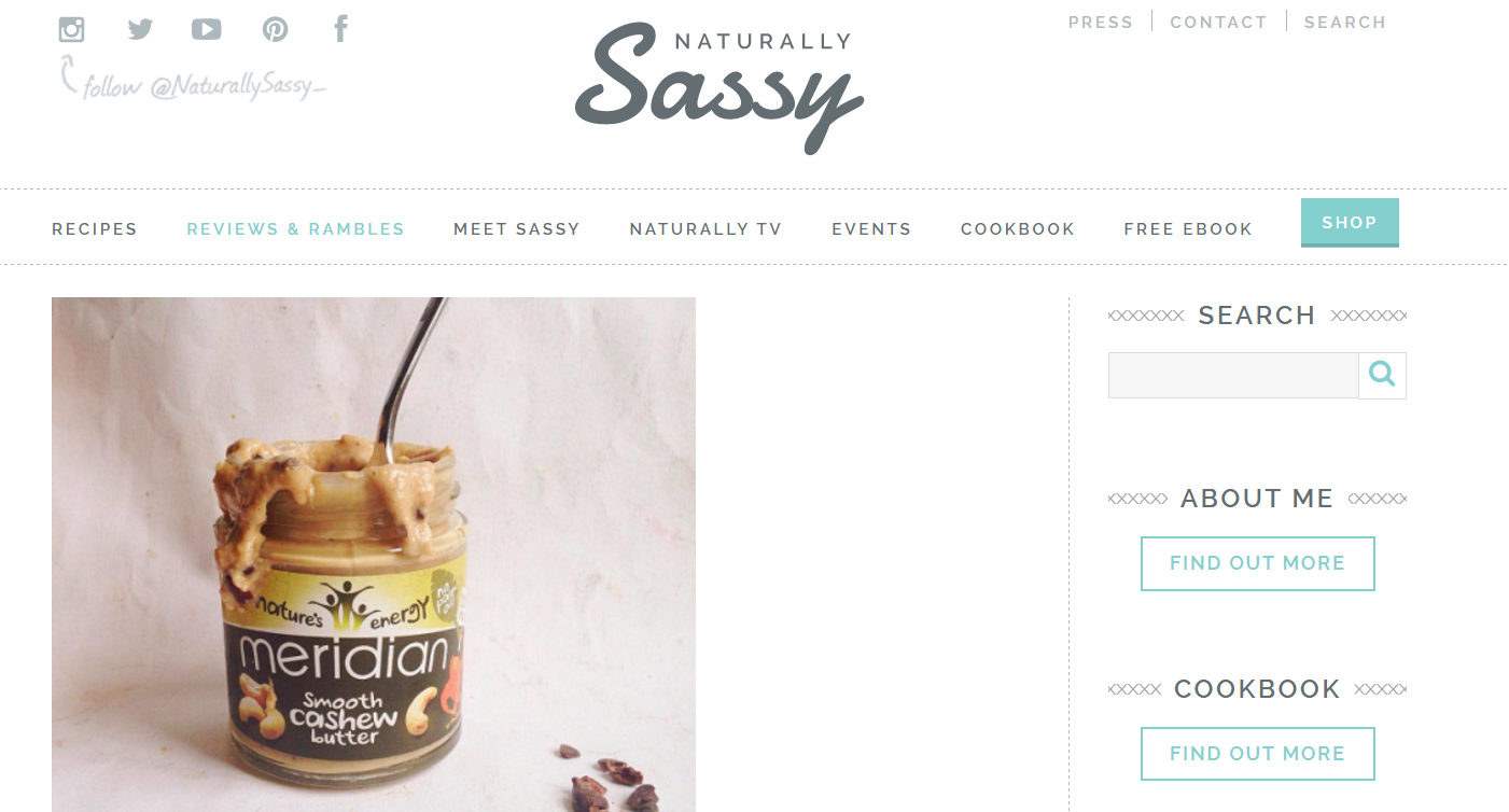 picture of meridian cashew nut butter