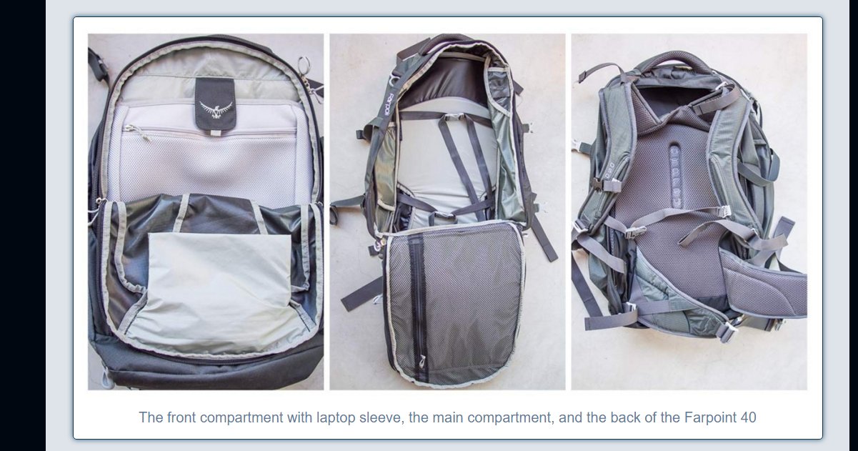 screenshot of blog post product review in Never Ending Voyage