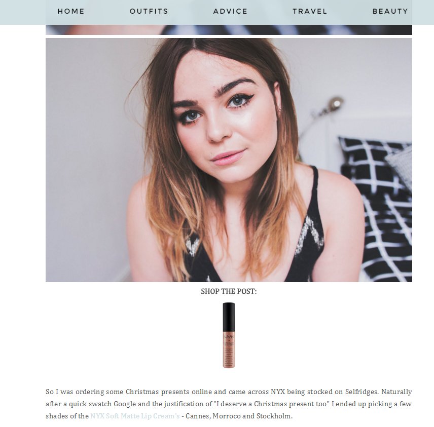 screenshot of a product review
