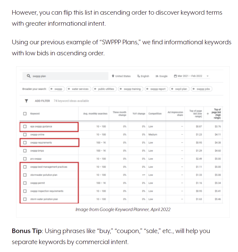 Screenshot of a graphic from a Search Engine Journal blog