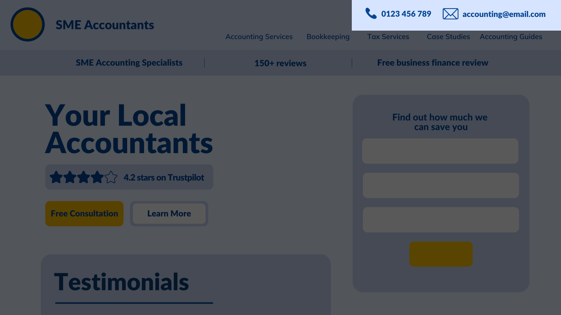 Example of contact details