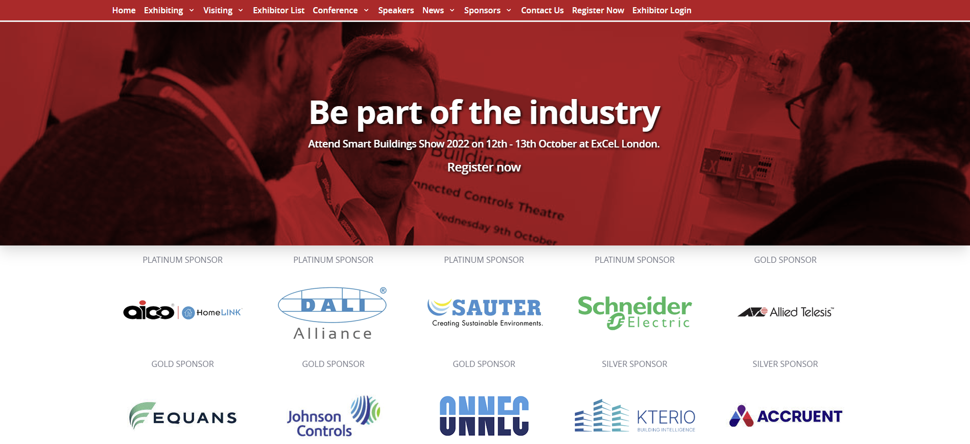 Example sponsorships of the Smart Buildings Show