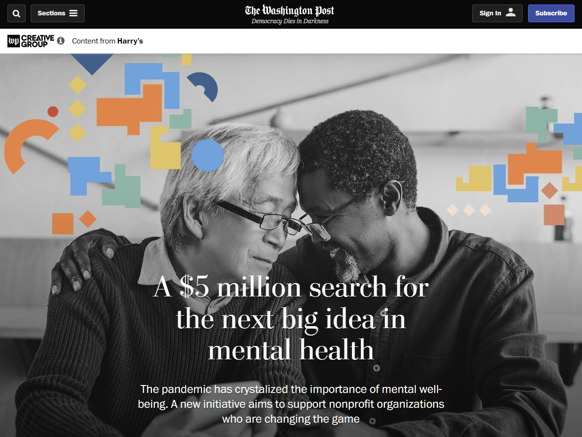 Screenshot of an article in The Washington Post