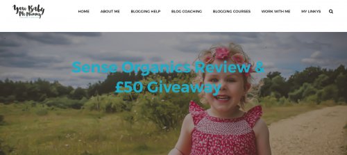 Little girl promoting a giveaway