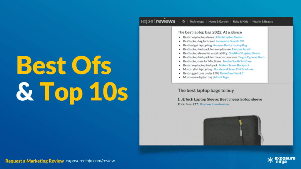 Image with the text, "Best Ofs and Top 10s".