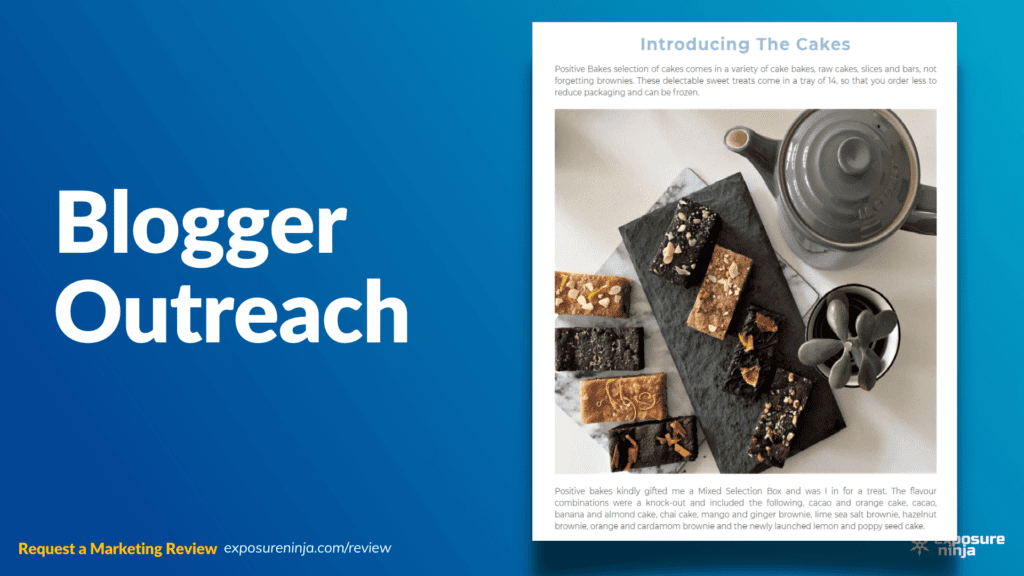 Image with the text, "Blogger Outreach".
