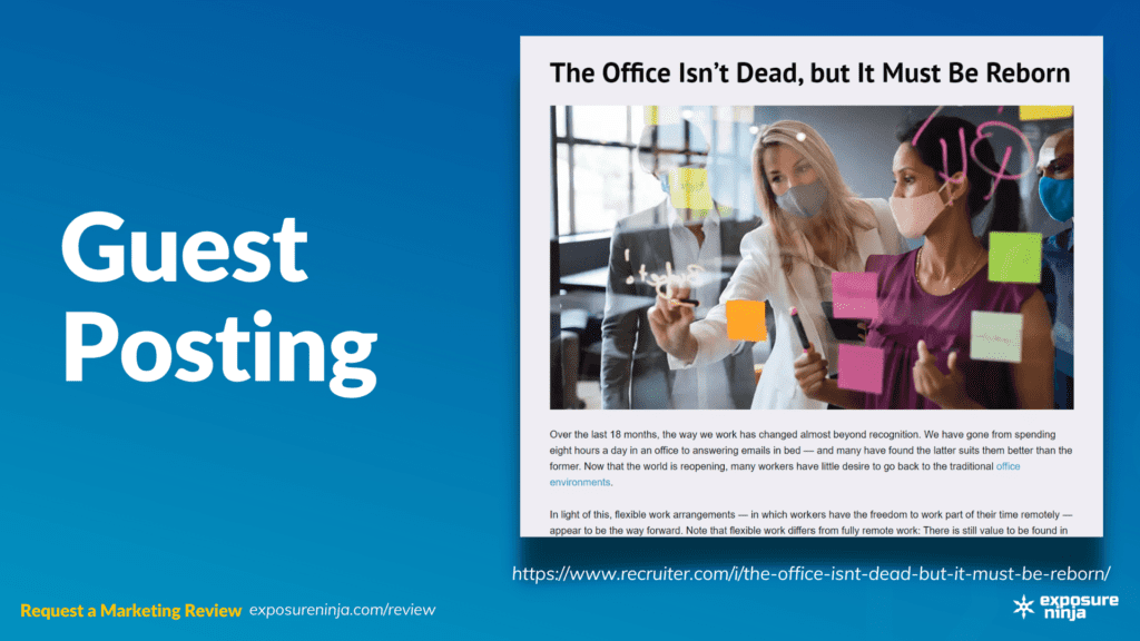 Image with the text, "Guest Posting".
