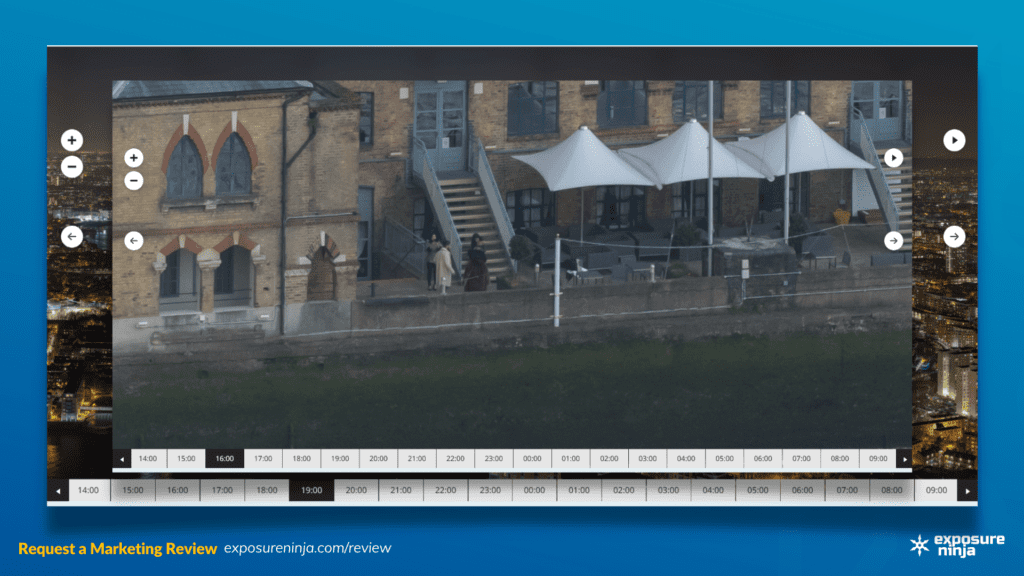 Screenshot of the 24 Hours London interactive asset zoomed in.