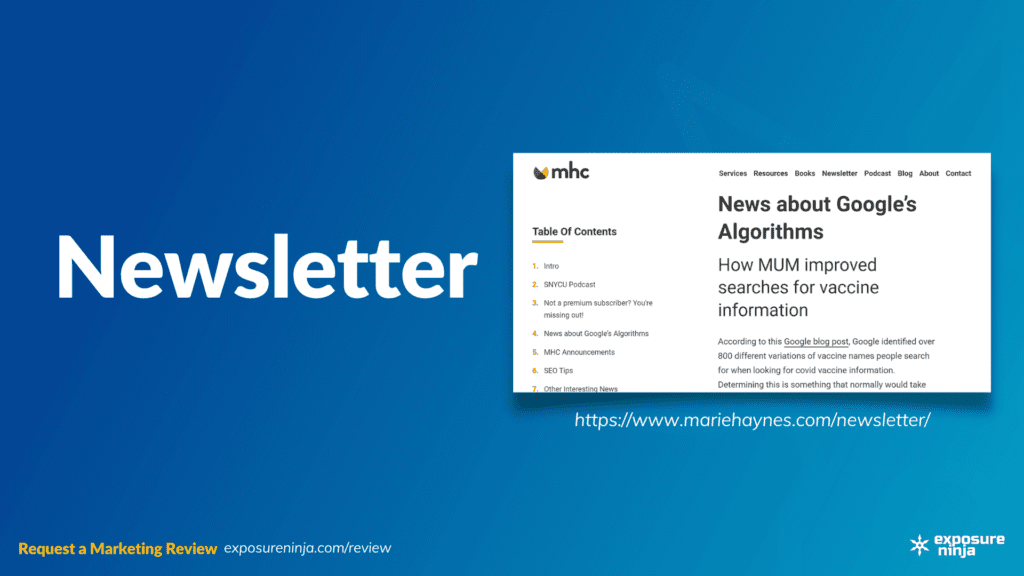 Image with the text, "Newsletter".