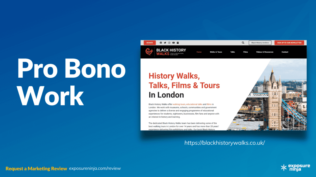 Image with the text, "Pro Bono Work".