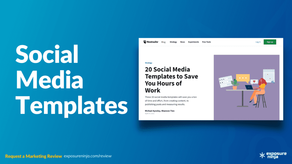 Image with the text, "Social Media Templates".