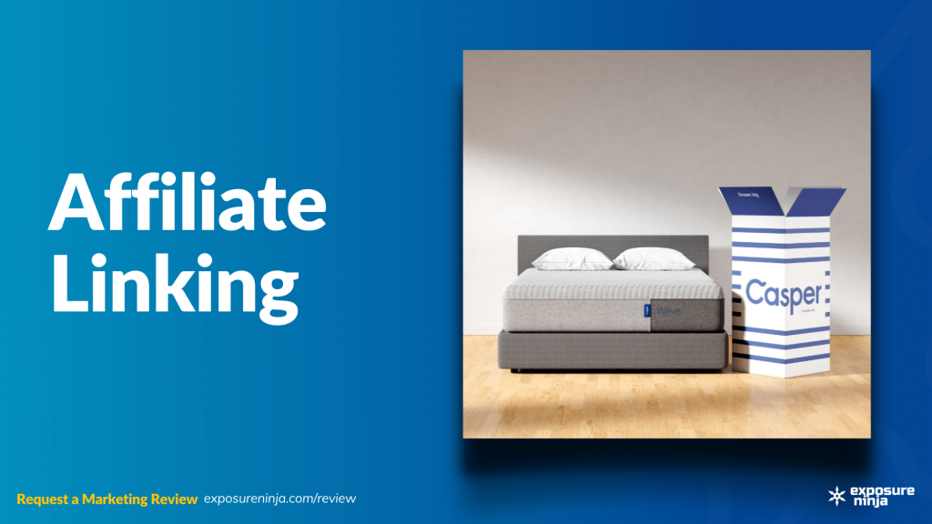 Image with the text, "Affiliate Linking".