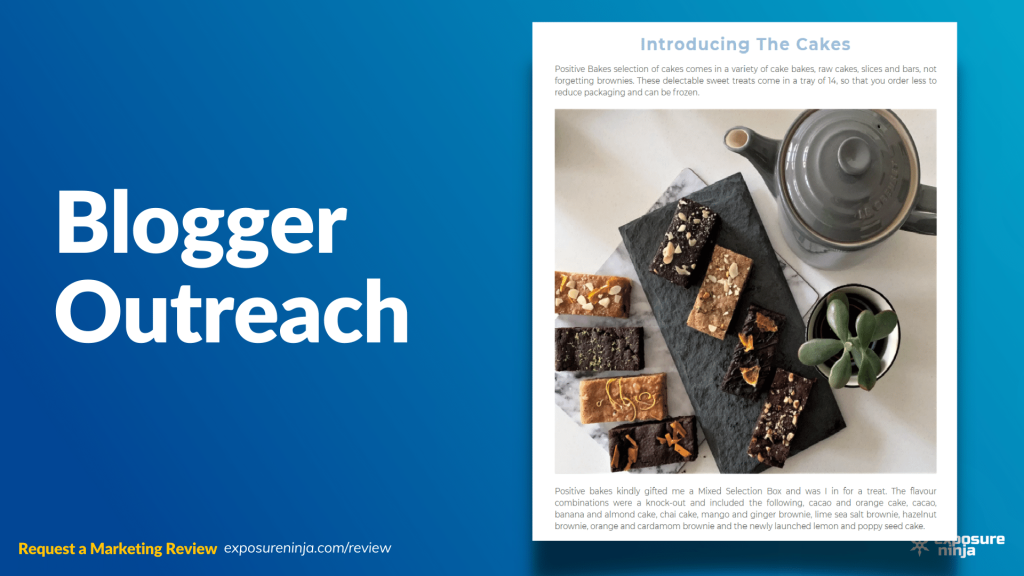Image with the text, "Blogger Outreach".