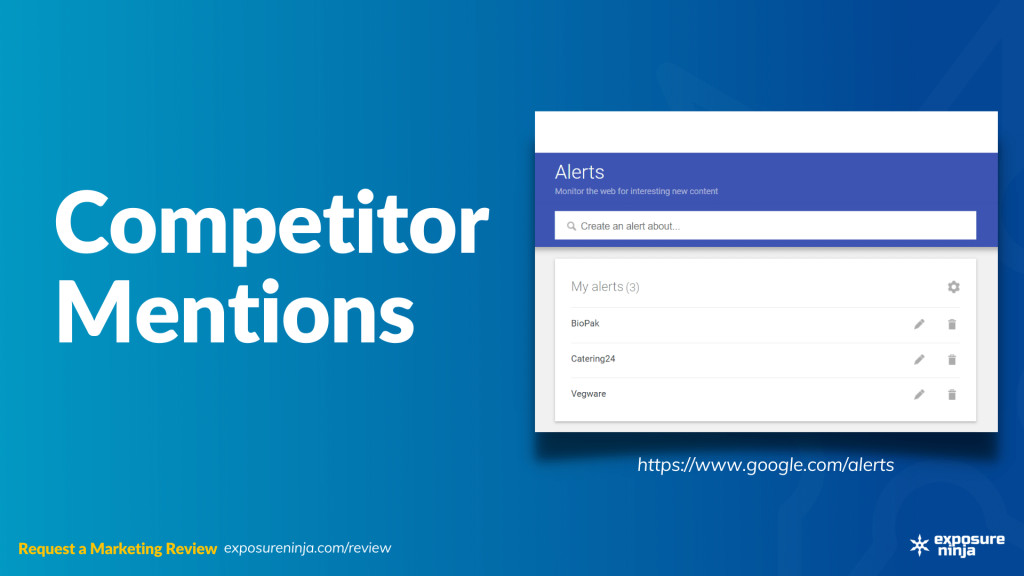 Image with the text, "Competitor Mentions".