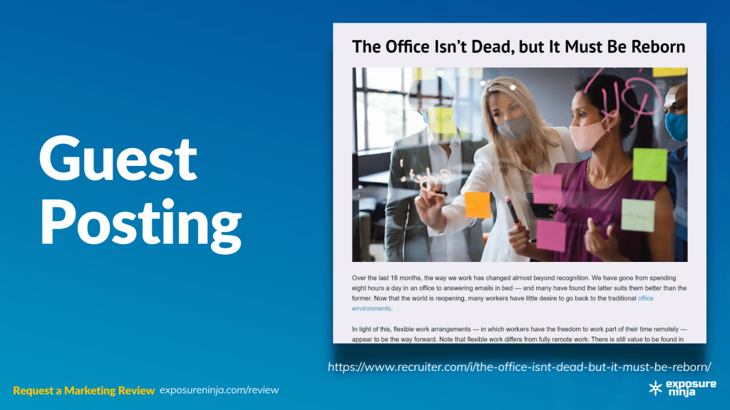 Image with the text, "Guest Posting".