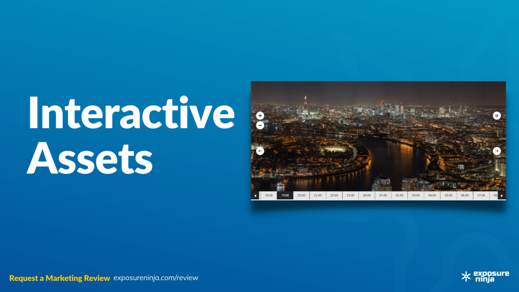 Image with the text, "Interactive Assets".
