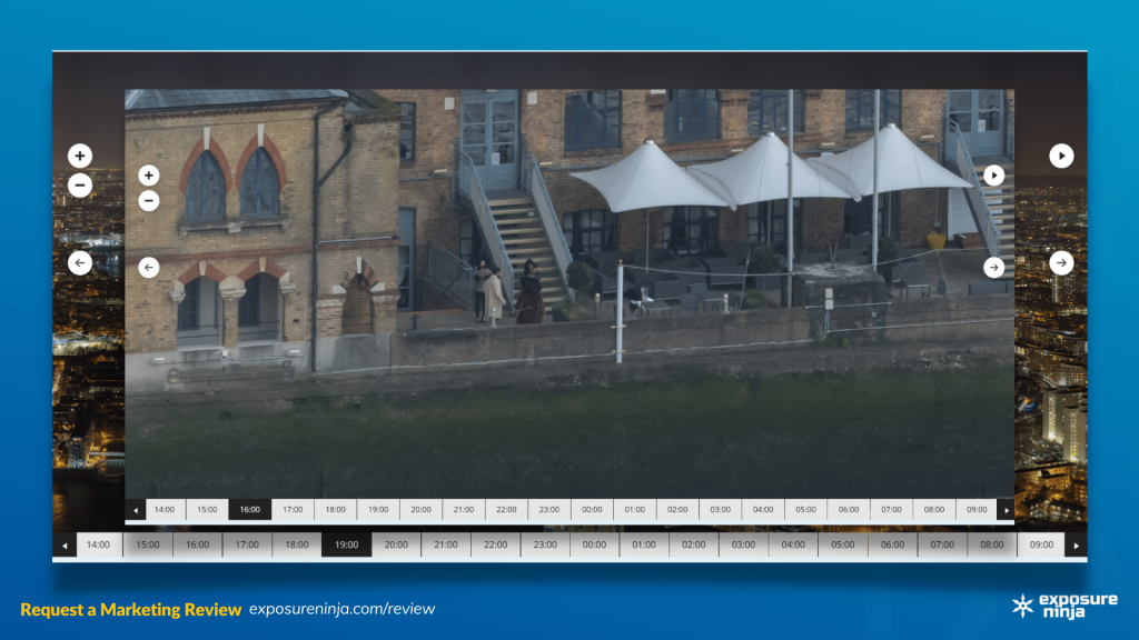 Screenshot of the 24 Hours London interactive asset zoomed in.