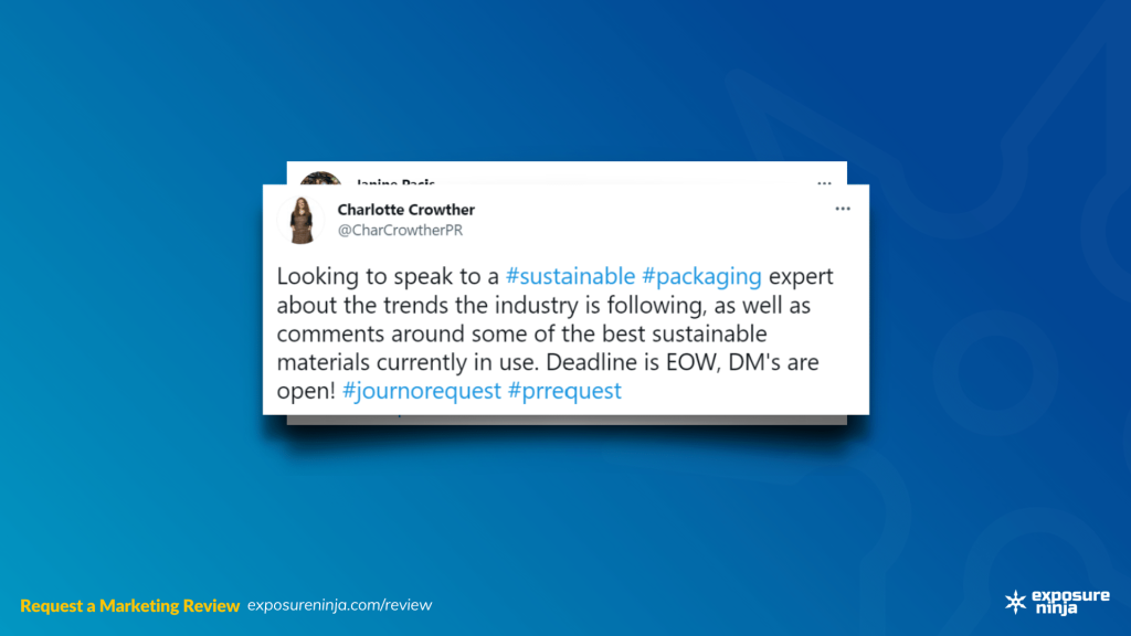 Example of a Journorequest