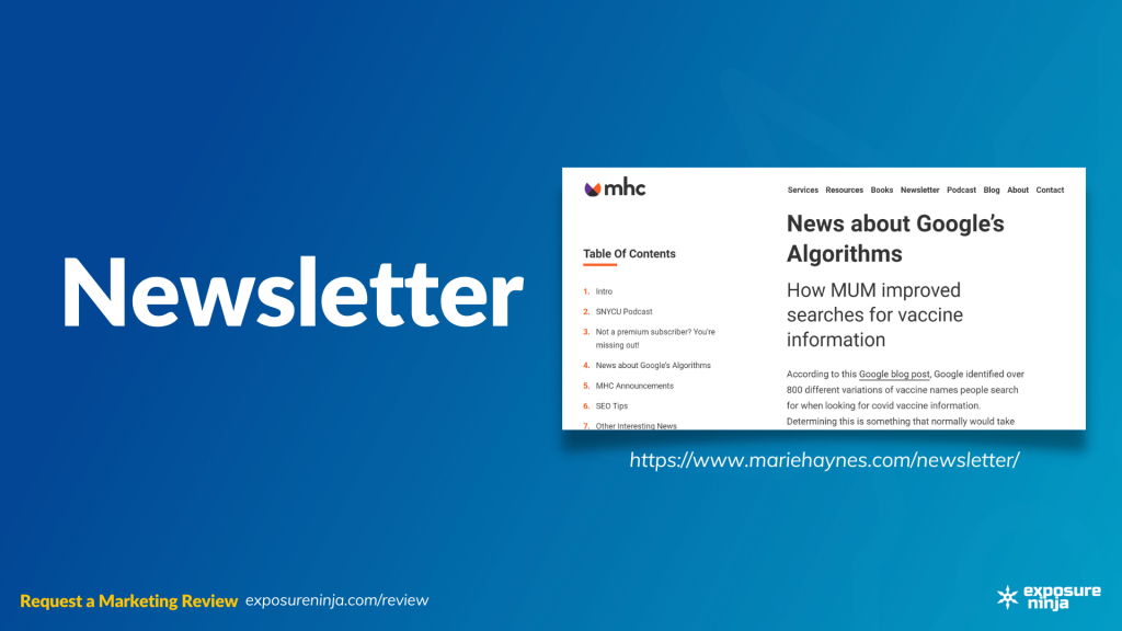 Image with the text, "Newsletter".