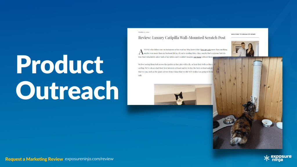 Image with the text, "Product Outreach".