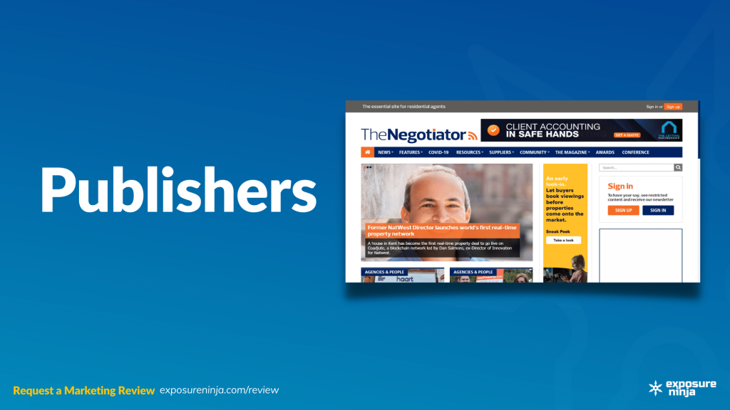Image with the text, "Publishers".