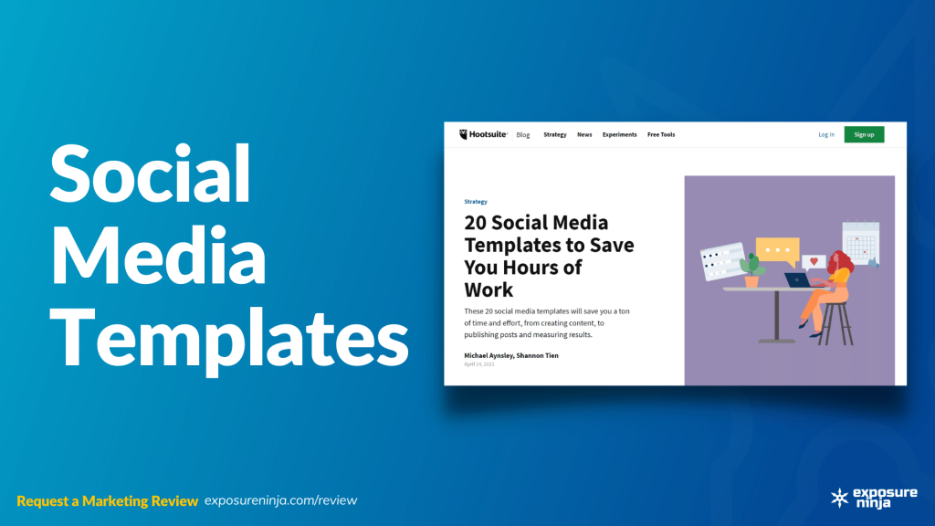 Image with the text, "Social Media Templates".