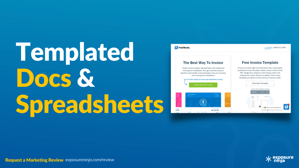 Image with the text, "Templated Docs and Spreadsheets".