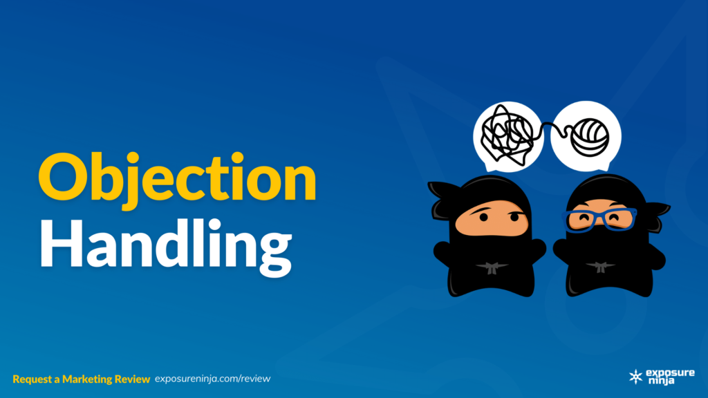 Image with text, "Objection Handling".