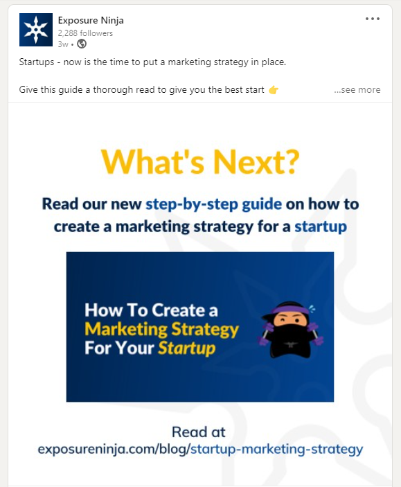 Example of a LinkedIn document CTA