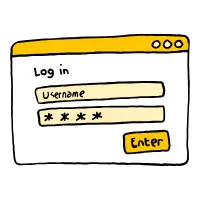 drawing of website