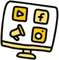 social media icons illustration