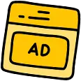 ad on browser drawing