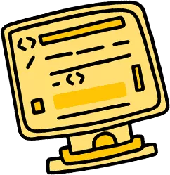 drawing of a computer screen