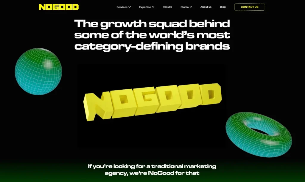 NoGood homepage