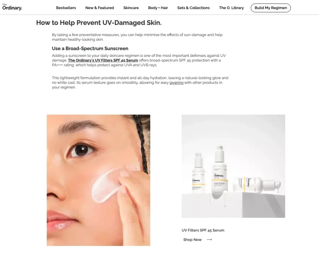 The Ordinary Add to Cart Functionality