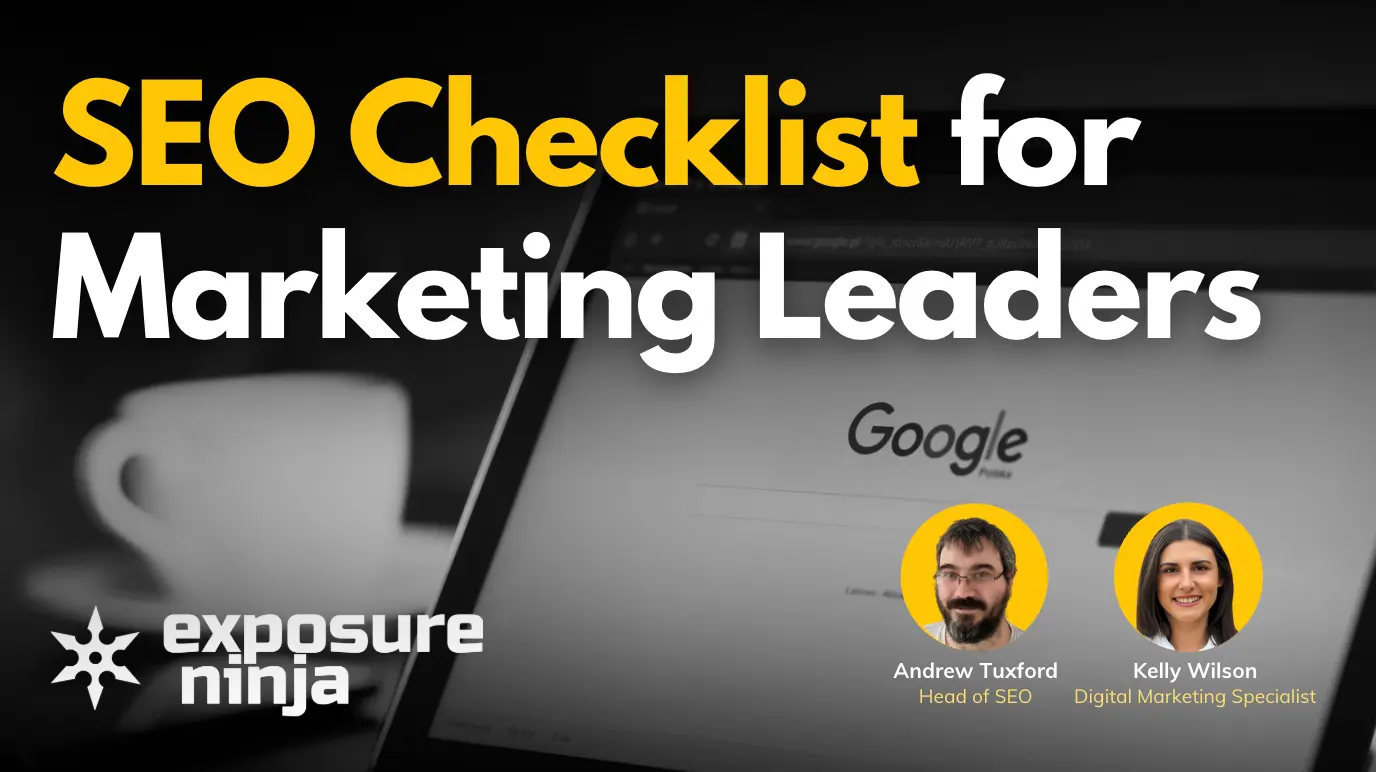 The Complete SEO Checklist for Marketing Leaders
