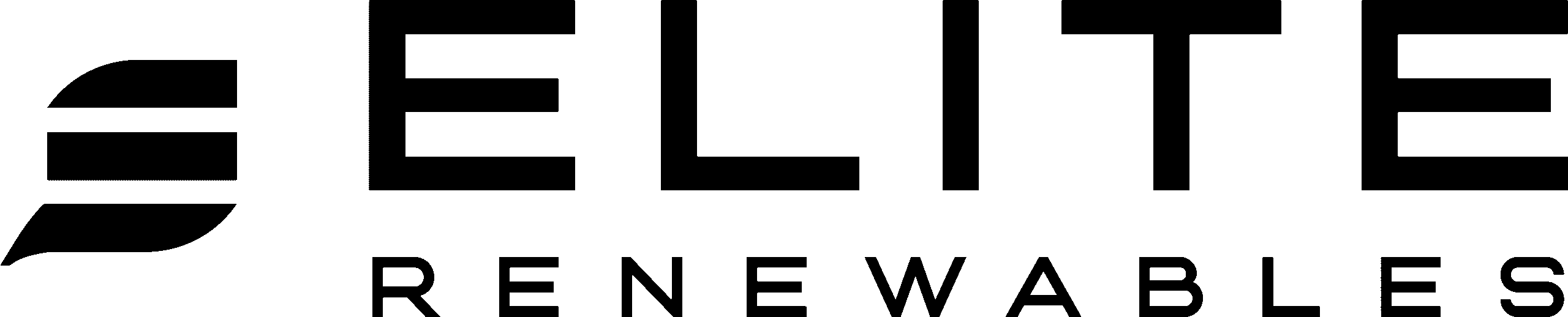 Elite Renewables Logo Black and White