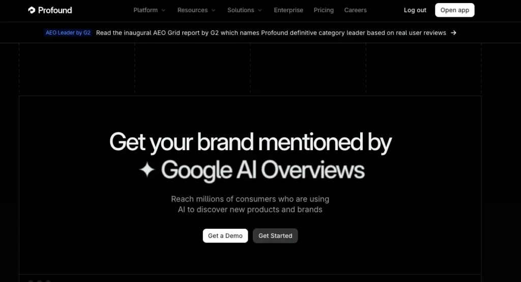 Profound Homepage