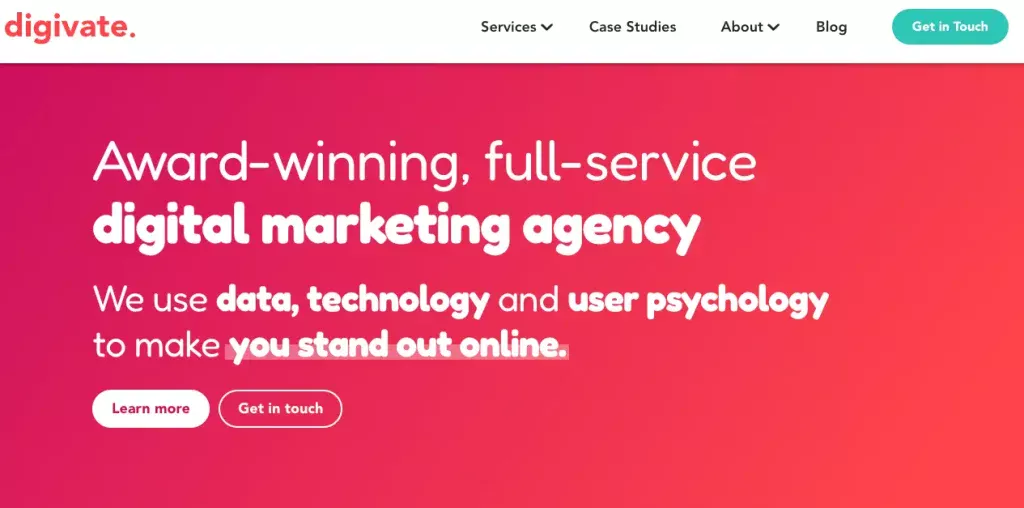 Digivate Homepage