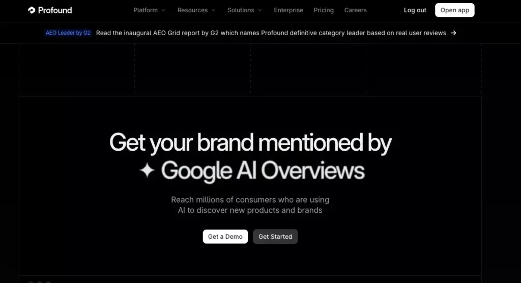 Profound Homepage