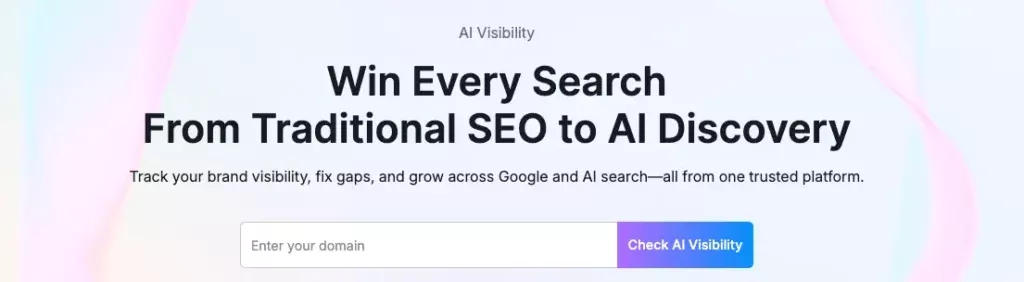 Semrush AI Visibility Toolkit Homepage