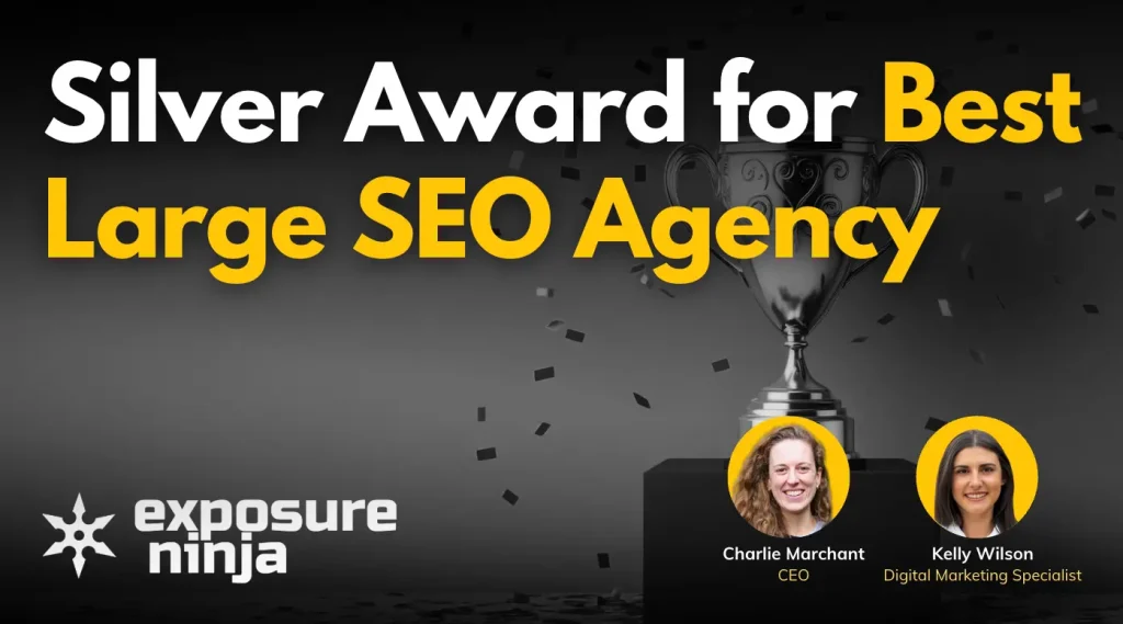 Exposure Ninja Wins Silver for Best Large SEO Agency