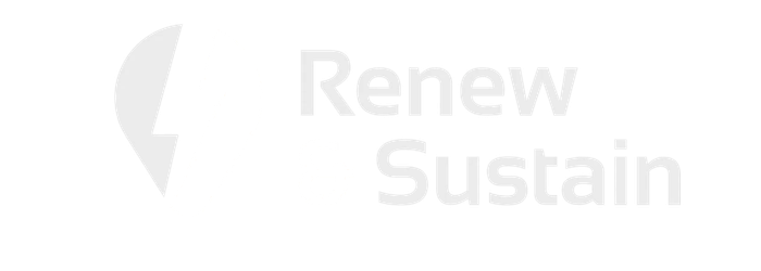 Renew & Sustain Logo White